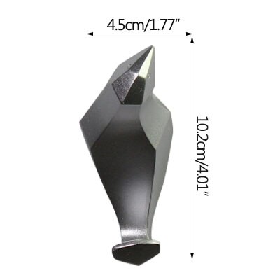 Hook Storage Decorative Clothes Hook Household Bird Storage Hanger Hat Hook Wall Hanging Porch Wall Hanging Key Hooks: Silvery-a