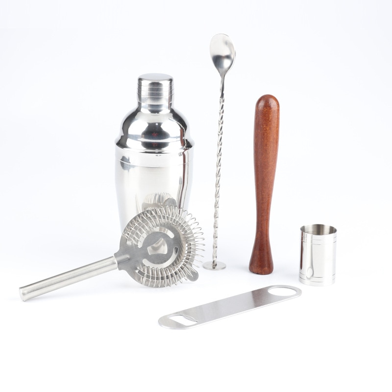 Cocktail Shaker Set Rvs 7Pcs Barman Kit Cocktail Garde Bar Gereedschap Wijn Shakers Voor Party 550ml 750 Ml