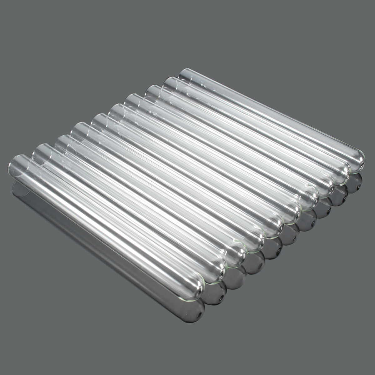 Kicute-tubo de ensayo de vidrio de laboratorio, 10 unidades, con tapones de corcho, 15x150mm, material educativo para laboratorio y escuela