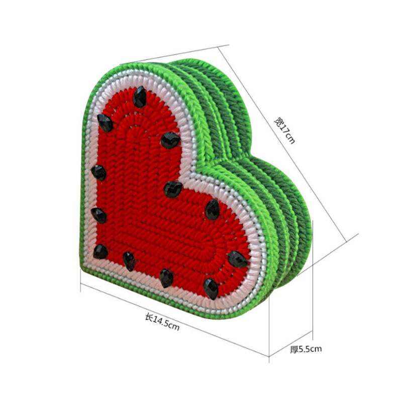 DIY Handmade 3D Cross Stitch Storage Box Clipping Three-dimensional Embroidery Home Decoration storage box casket Z