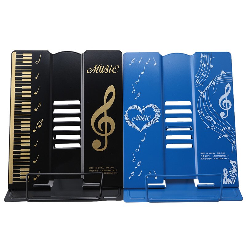 Portable Folding Tabletop Music Rack Adjustable Book Piano Music Score Reading Sheet Stand Holder Support Bookstand
