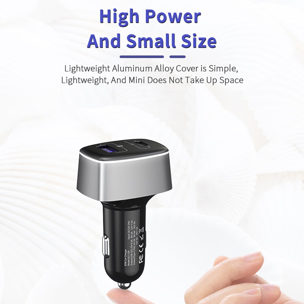 83w schnell-autoladegeräte usb-c  pd 65w 45w 30w 20w usb-a  qc3.0 autoladegeräte für xiaomi samsung typ-c ladegerät laptop tablet iphone 13