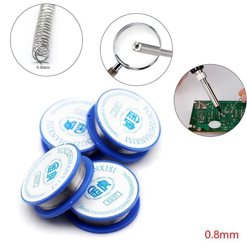 1 stuk 0.8mm tin-lood soldeerdraad haspel 63/37 draad huishoudelijke multifunctionele soldeerdraad  m4 u 0: Default Title