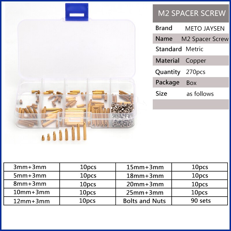 Swpeet 192Pcs M4 21 Sizes 3 Material Iron Nickel Plated/Brass/Nylon Hex Swpeet 192Pcs M4 21 Sizes 3 Material Iron Nickel Plated/Brass/Nylon Hex