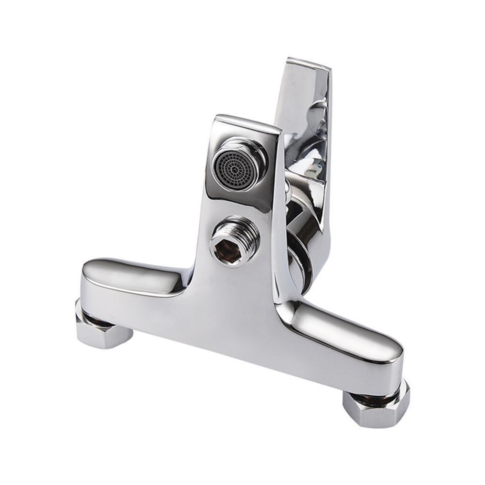 Wall Mounted Bathtub Faucet Waterfall Bath Faucet Brass Chrome Mixer Shower Water and Bath Mixer Cold Finish