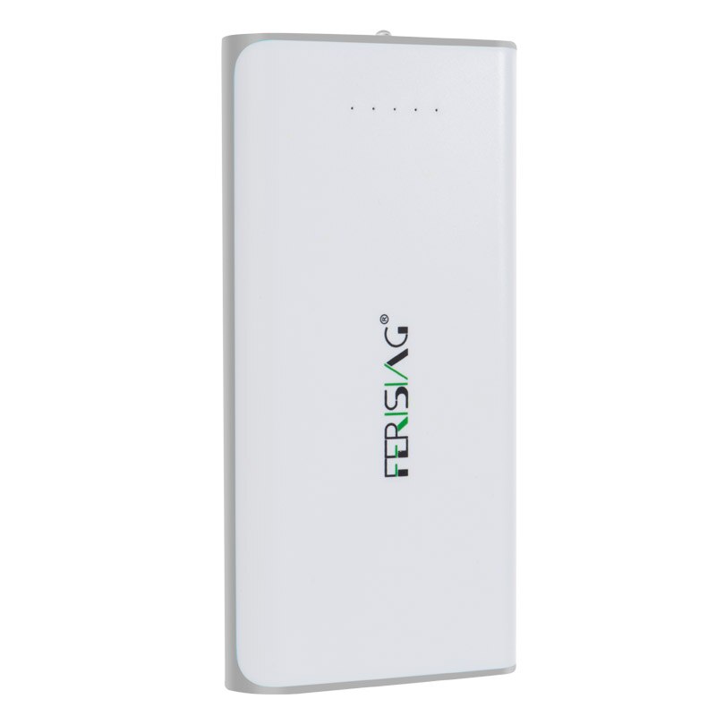 FERISING Power Bank External Battery Pack Portable Charger 20000mah PowerBank for Phone&Tablet Pover bank (Clearance ): white with grey