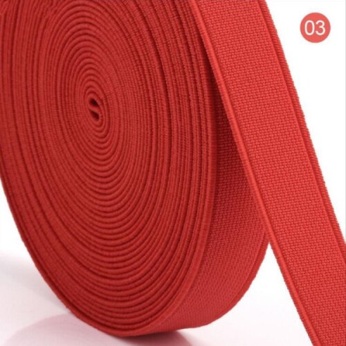 FISHWAVES 20MM 13 Kleuren DIY Naaien Levert Elastische Tape Band Singels Hand gemaakt Riem voor Kleding Tas Naaien Riemen accessoires: Color 3 as photo