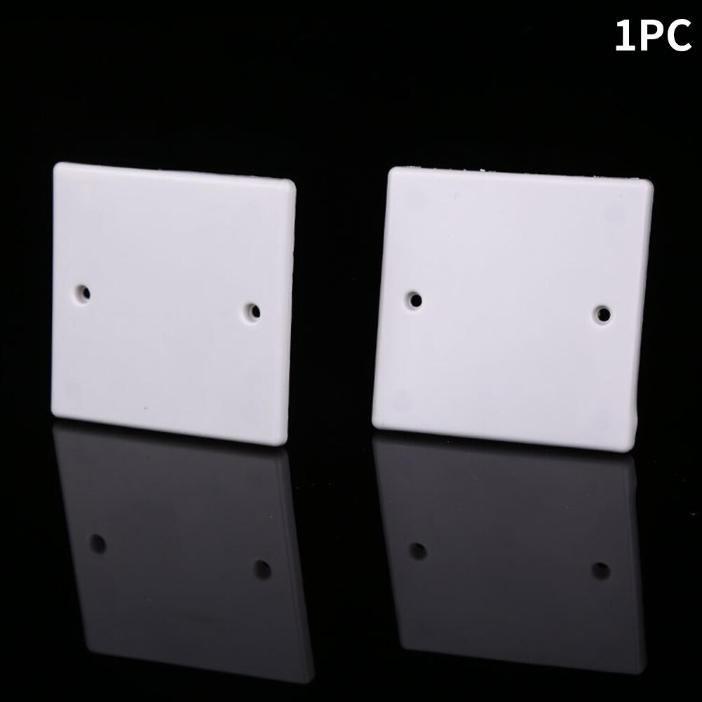 86 Type Single Heat Resistant Outlet Plate Home Durable Light Whiteboard Easy Install Electric Switch Blank Wall Socket Cover
