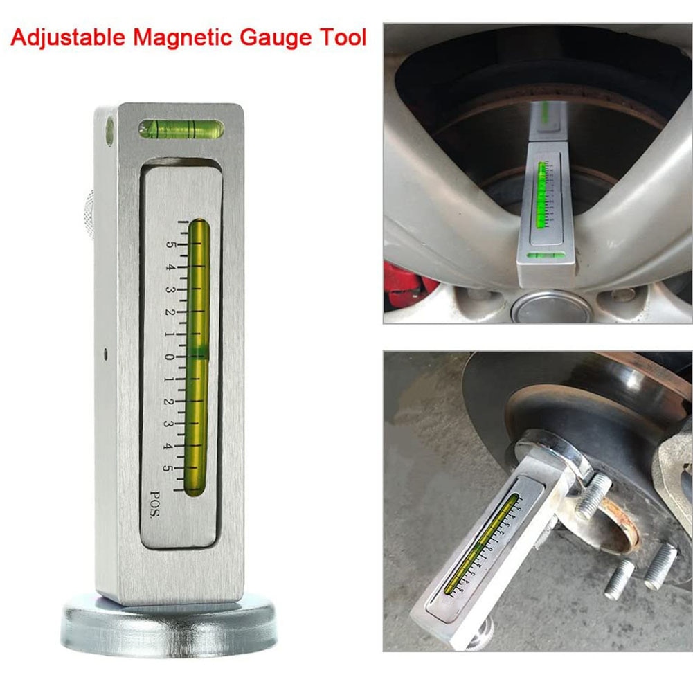 OBD2 Car Four Wheel Alignment Magnetic Level Gauge Level Gauge Camber Adjustment Aid Tool Magnet Positioning Tool