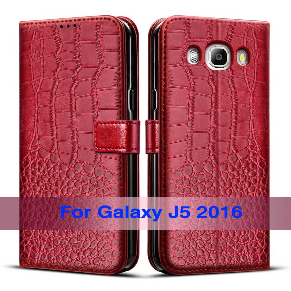 Caso magnético para Samsung Galaxy J5 cubierta de la caja para Samsung J5 funda de silicona para Samsung Galaxy J5 J510 5,2": Red