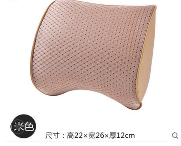 Auto 3D Space Memory Foam Car Leather Neck Pillow Head Restraint Car Headrest Pillow Car Styling: E2