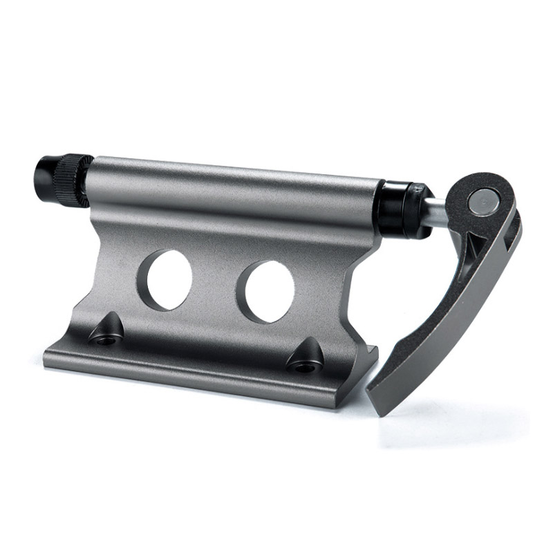 Horquilla delantera de bicicleta QR, Clip fijo, estante de equipaje para bicicleta de montaña, coche y SUV, accesorios de marco fijo portátiles modificados, suministros de equitación: Gris claro