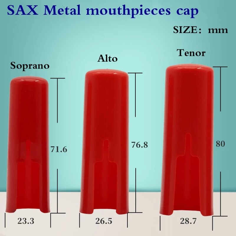 Soprano Alto Tenor Sax Saxophone Metal Mouthpiece Cap Musical Instrument Accessories parts