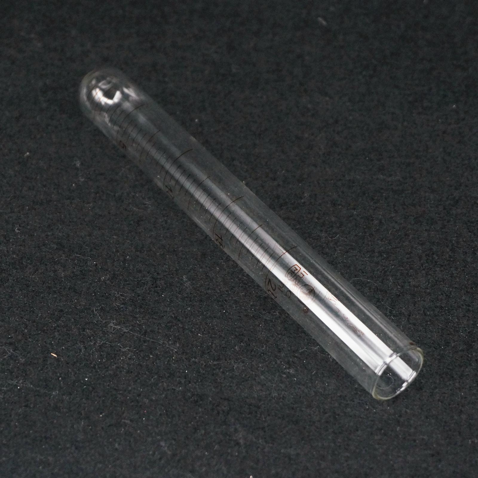 LOT 5 échelle ligne 20ml verre Tube à essai fond rond pour laboratoire de chimie