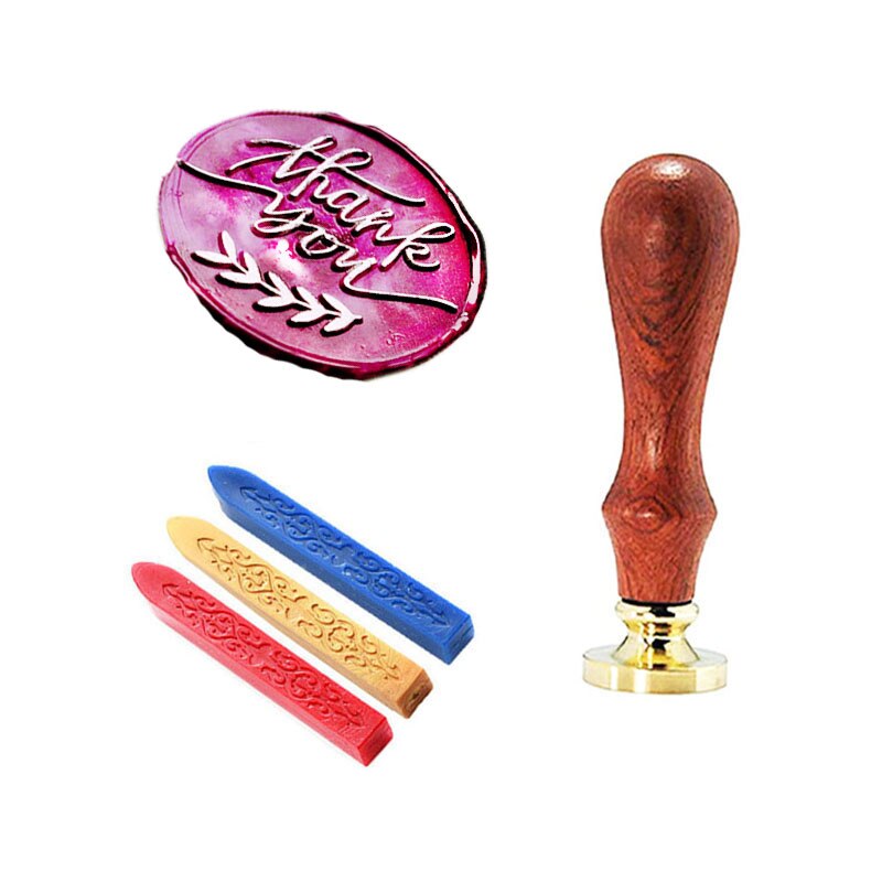 Gracias sello de cera para la boda, decoración perfecta para invitaciones, sobres, Correos de caracol, paquetes de vino,: 1 wax seal stamp