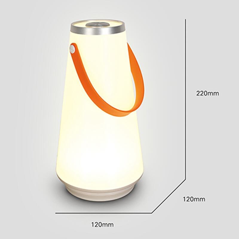 Dejlig bærbar trådløs led natlampe til hjemmet bordlampe usb genopladelig trykkontakt udendørs camping nødlys