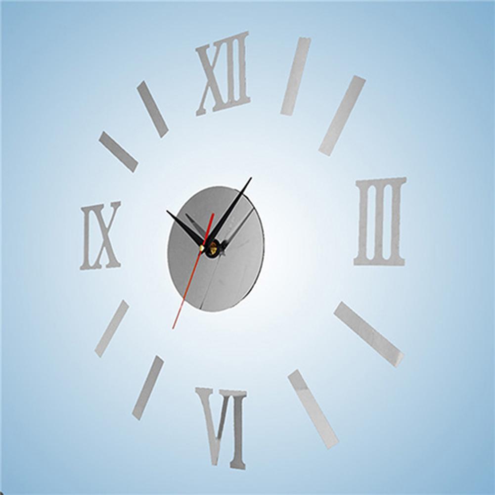 DIY 3D Analog Wall Hanging Clock Sticker Living Room Office Decal Decoration Decorative For Home Office Decor