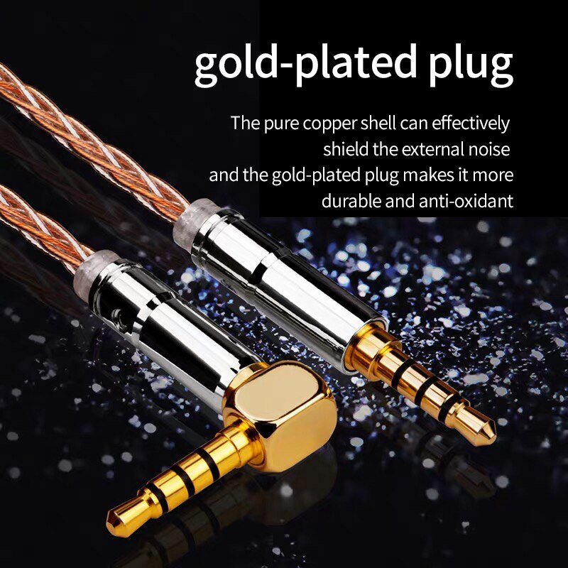 Todn high end hifi Jack 3.5mm Audio Cable OCC Braid 3.5mm Car AUX Cable for Phone MP3 Car Headset Speaker