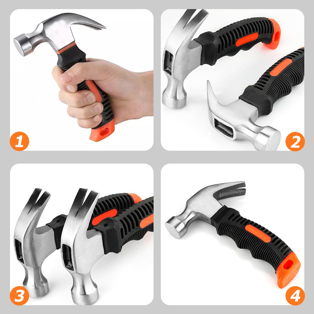 Small Claw Steel Hammer Household Steel Geologist Hammer Mini Stubby Hammer