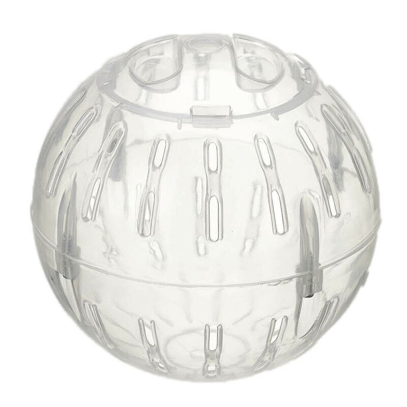 Haustier Laufen Kugel Kunststoff transparent Gummi-Verpackung Grounder 10cm Joggen Hamster Haustier Kleine ÜSpund Spielzeug Guinea Schwein Mini Trab Ball: Weiß