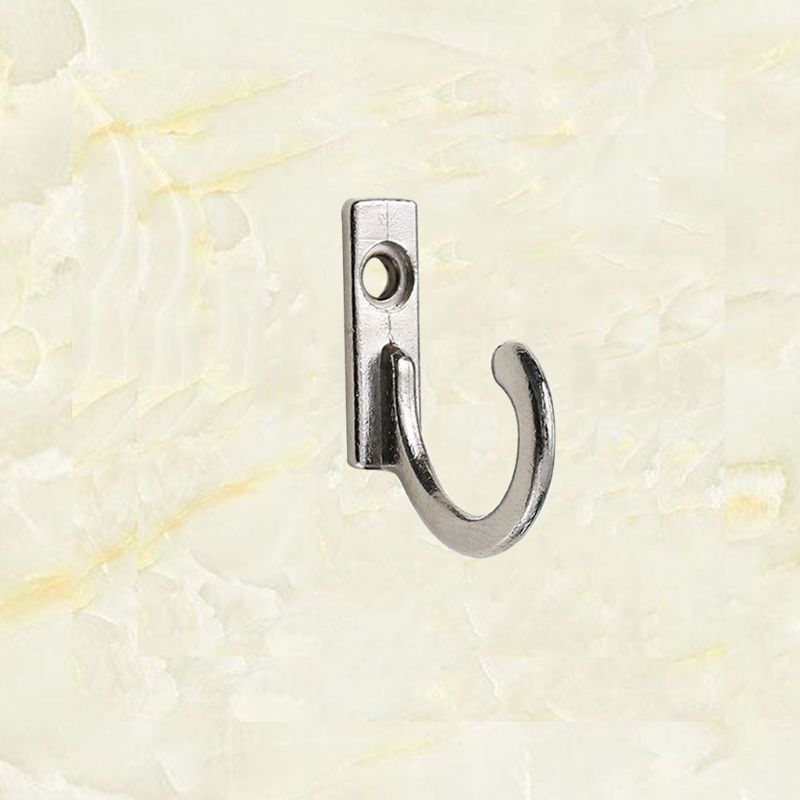 10 Pcs Opbergrek Enkele Prong Haak Brons Zilver Voor Jassen Hoeden Doek Hanger Handdoeken Toetsen Mini Maat Wall Mounted retro Doek H