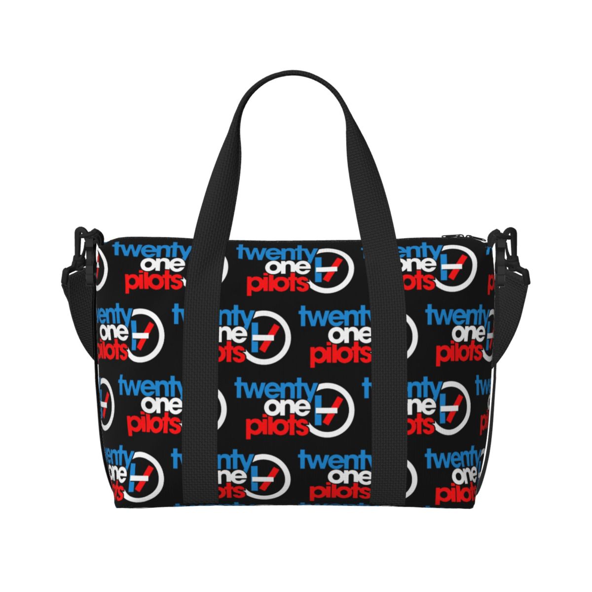 Sac fourre-tout personnalisé T-Twentys One P-Pilots Circle pour femmes, sacs de voyage de grande capacité pour plage et gymnastique: Kaki