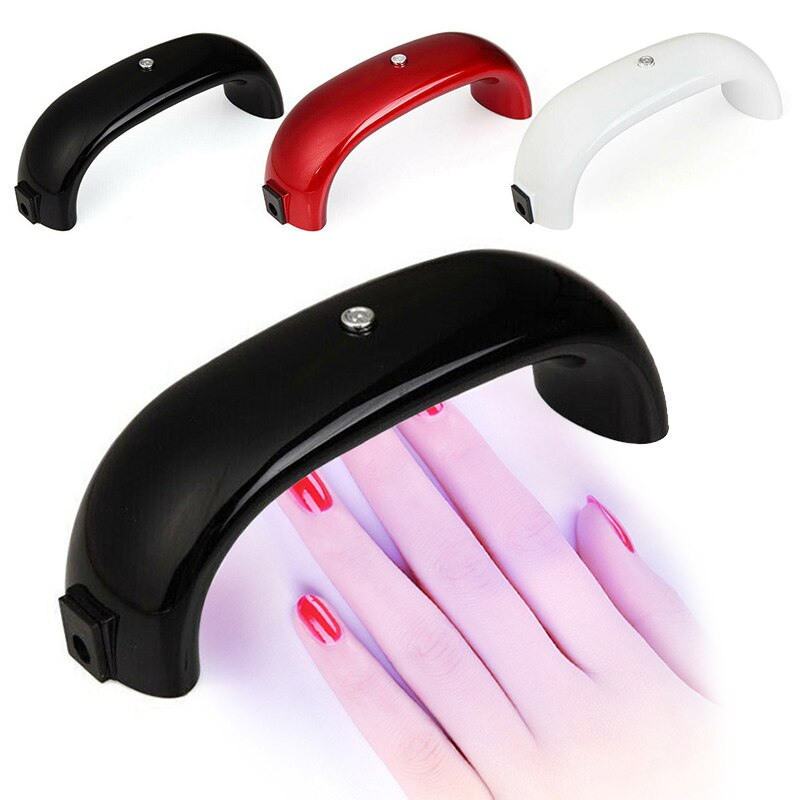 9W Gel lampe arc-en-ciel ongles lumière durable pas ongles lampe Mini Portable LED lampe Uv ongles sèche manucure lumière