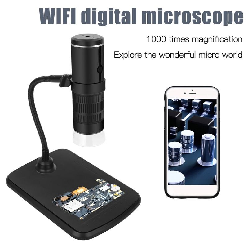 1000X Digitale Microscoop Hd 1080P Led Usb Wifi Microscoop Mobiele Telefoon Microscoop Camera Voor Smartphone Pcb Inspectie Gereedschap
