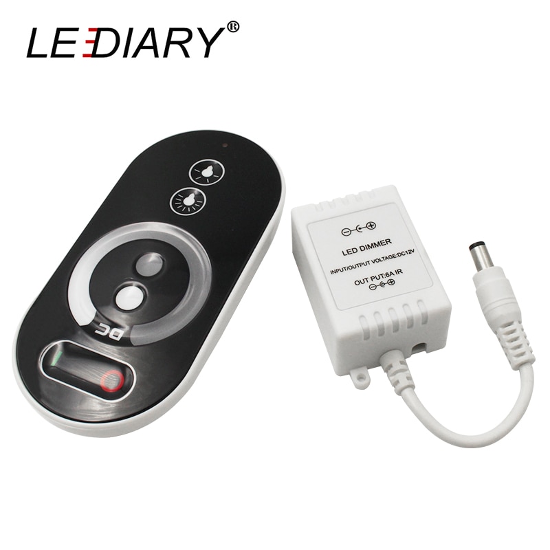 LEDIARY 12V RF Stufenlose Dimmer kabellos Fernbedienung Regler Mono Farbe LED Lampen Streifen 3528 5050 60W berühren Kontrolle wifi Regler: Fernbedienung Kontrolle