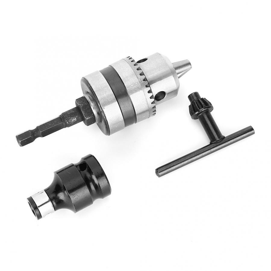 Drill Chuck 3/8 3/8-24UNF Thread 3/8 to 1/4 Connector for Power Tool Conversion Machine Tool