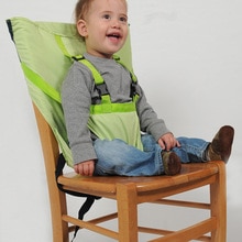 Bærbar babystol sikkerhedssele spædbarnssæde spisestue frokoststol / sikkerhedssele, der fodrer højstolssele justerbar rem