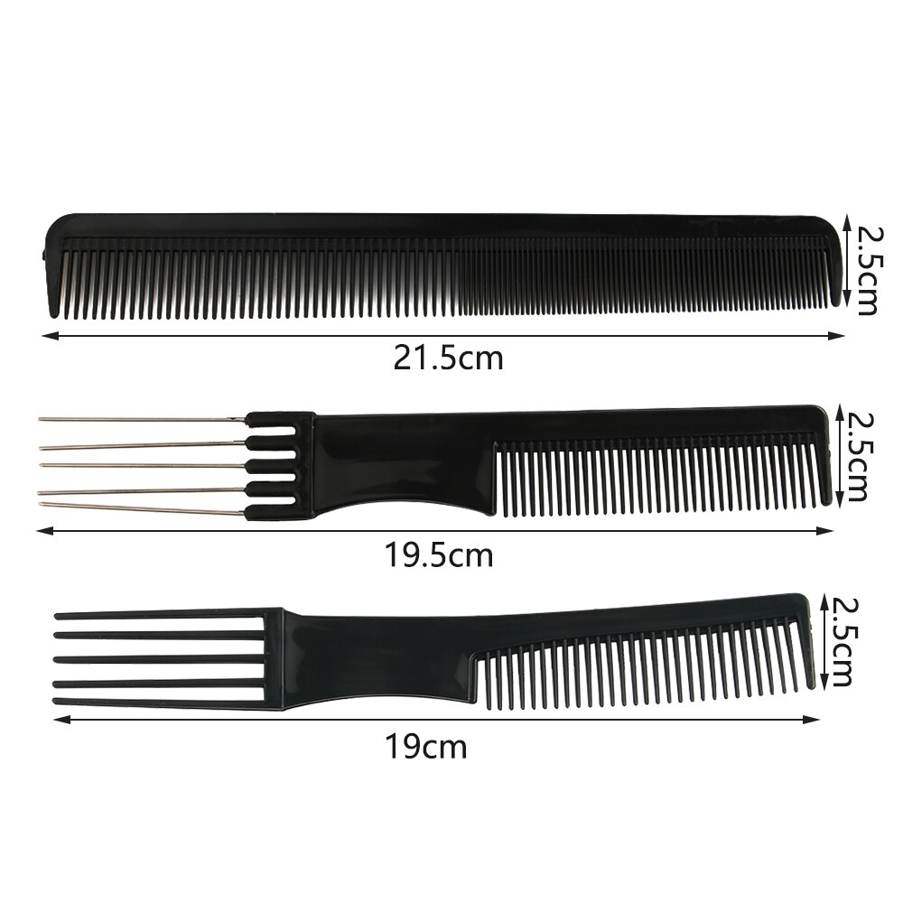 10pcs/Set Hair Brush Comb Salon Barber Anti-static Hair Combs Hairbrush Hairdressing Combs Hair Care Styling Tools
