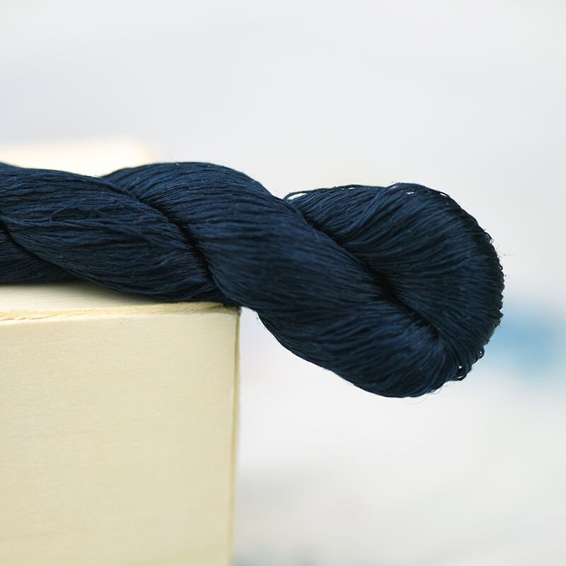 silk embroidery thread / 100% silk thread /hand embroidery embroider cross stitch/Prussian blue/8 pure colors: 8