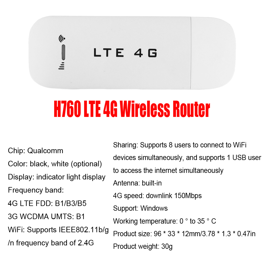 LDW931 Bezprzewodowy router Wi-Fi 4G Przenośny mobilny router Wi-Fi z gniazdem karty SIM Praktyczna Plug and Play Nadaje się do użytku na zewnątrz: Bundle7