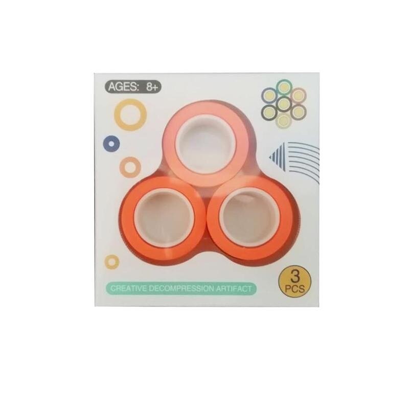 Anti-betonen Magnetische Ringe Dekompression spielzeug Magnetische Werkzeuge Entpacken Armbinde Spielzeug Armbinde Magie Ring Magnetische Requisiten Ring Rin S9J0