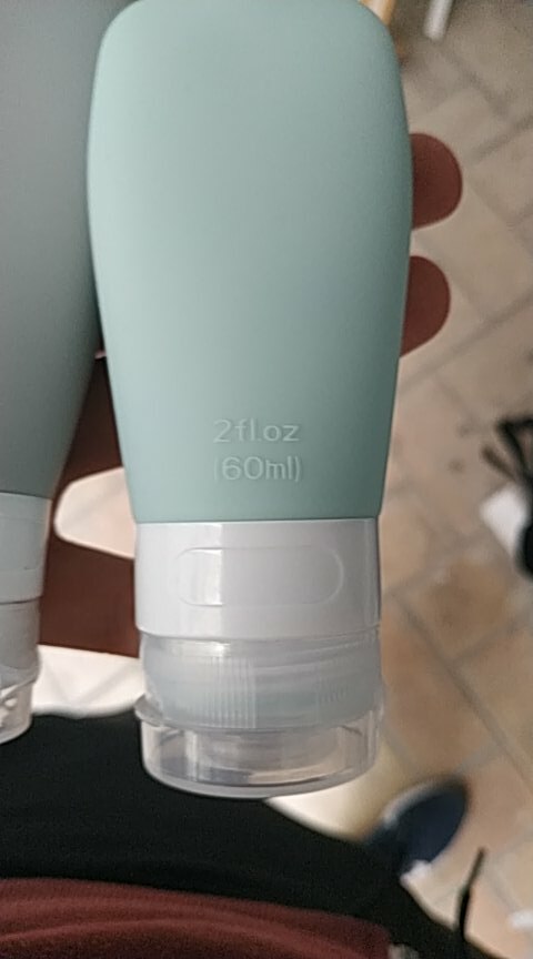 1 lot /3 st silikonpåfyllningsbar flaska 60/90ml reseschampoflaska lotionpackningspressflaskor bärbar kosmetikbehållare: Grön -1pc / 90ml 3oz