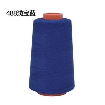 1 Spool 100% Polyester Sewing Thread for Sewing Machine 20S/3 Thicker Than 40S/2 White/Black/Blue/Green 3000 yards: 488 sapphire 20S3