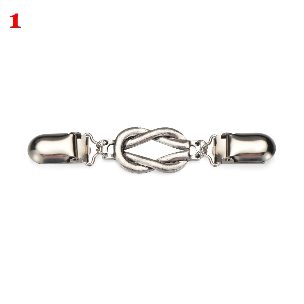 Frauen Strickjacke zur Seite fahren Bluse Stift Schal Brosche Clips Hemd Kragen retro Ente Clip Winter Schal Verschlüsse Charme Zubehör: 1