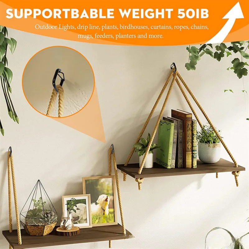 10/15 Stuks Q Hanger Haken Met Veiligheidsgesp Winddicht Anti-Shedding Schroef Haak Plafond Bloempot Plant Hanger Decoratieve Haak