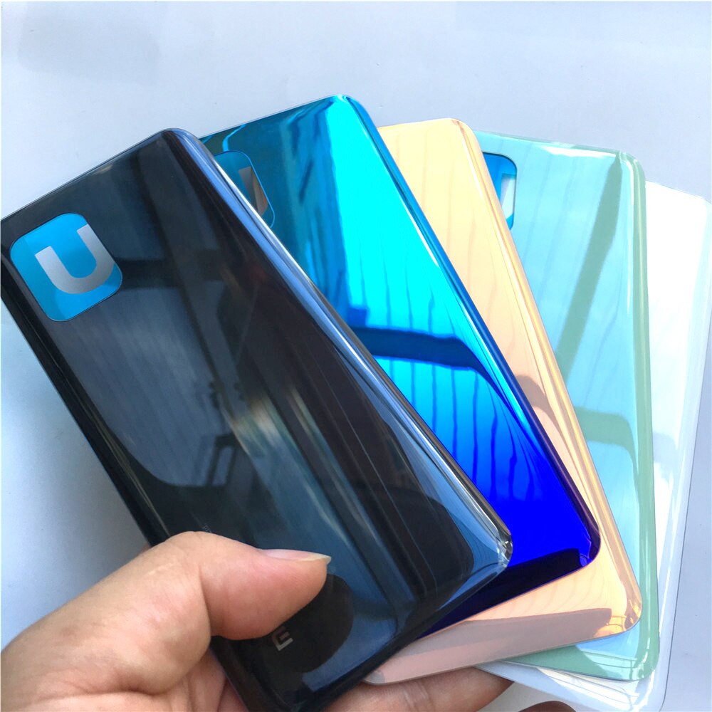 Voor Xiaomi Mi 10 Lite Batterij Cover Deur Terug Glas Mi10 Lite 5G Achter Behuizing Deur Case Batterij Cover vervangende Onderdelen