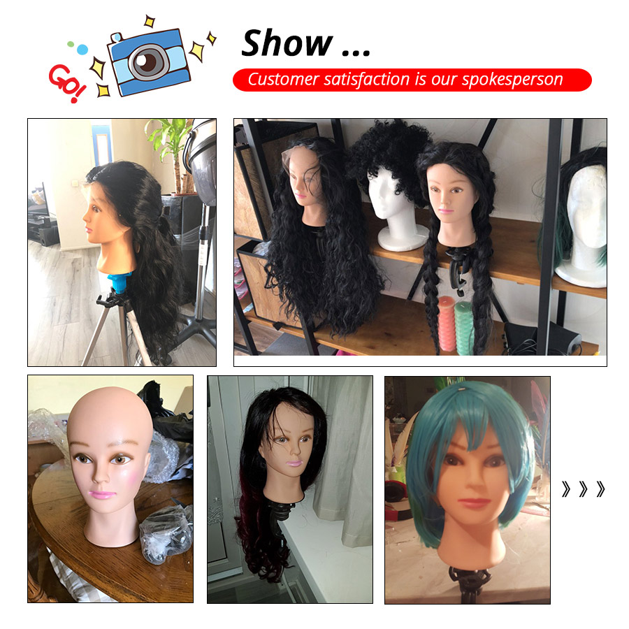 Nunify African Mannequin Head Without Hair For Making Wig Hat Display Cosmetology Manikin Cosmetology Training Head
