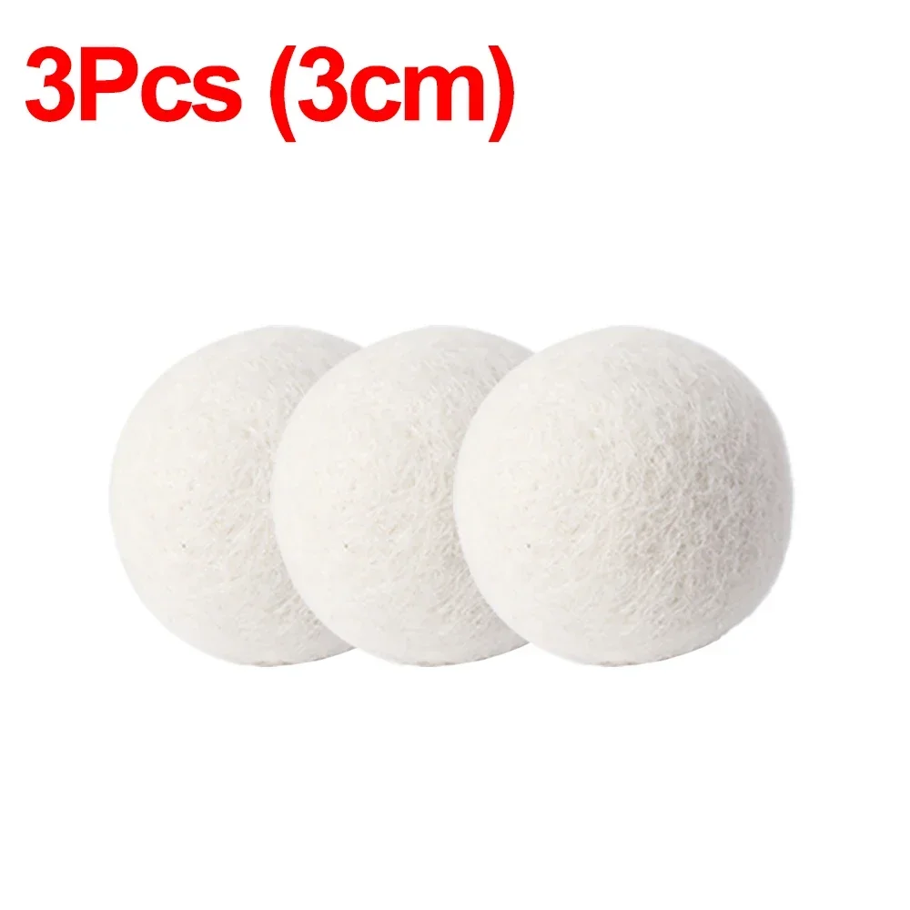 6Pcs Wiederverwendbare Wolle Trockner Bälle Kleidung Weichspüler Wäsche Fleece Trockner Ball Kit Hause Kleidung Trockner Waschmaschine 3/4/5/6/7cm: Armee Grün