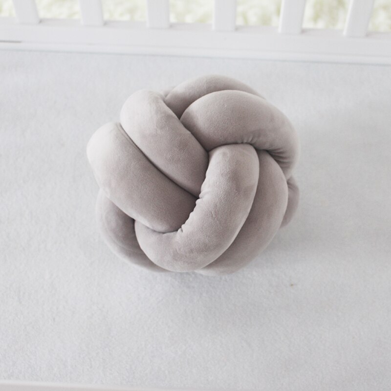 Newborn Baby Room Cushion Pillow Knot Pillow Cuddle Pillows Accessories Kids Room Washable YBD007: G