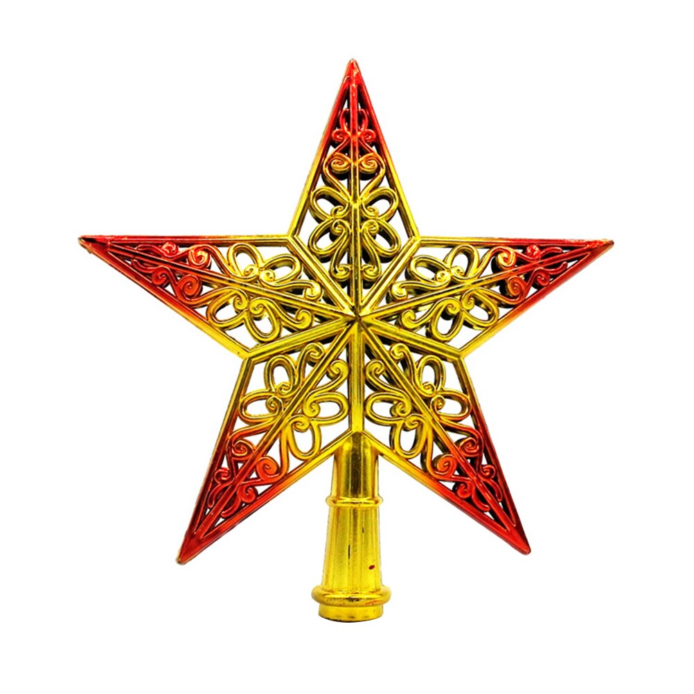 Hollowed-out Christmas Tree Top Sparkle Star Glittering Hanging Xmas Tree Topper Decoration Ornaments Home Decor Silvery Blue: 3