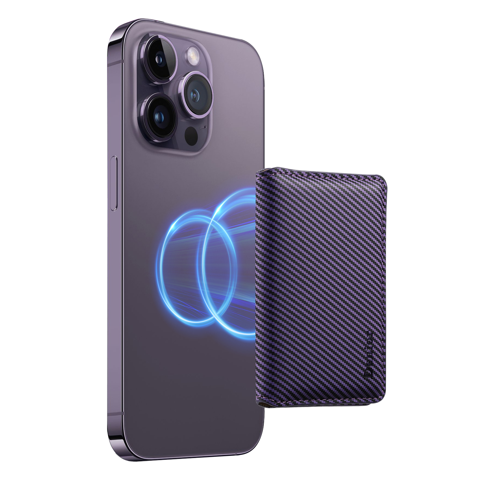 Cartera tarjetero soporte magnético para iPhone 16 15 14 13 12 Pro Max S25 S24 Ultra cuero textura de fibra de carbono bolsillo para Magsafe