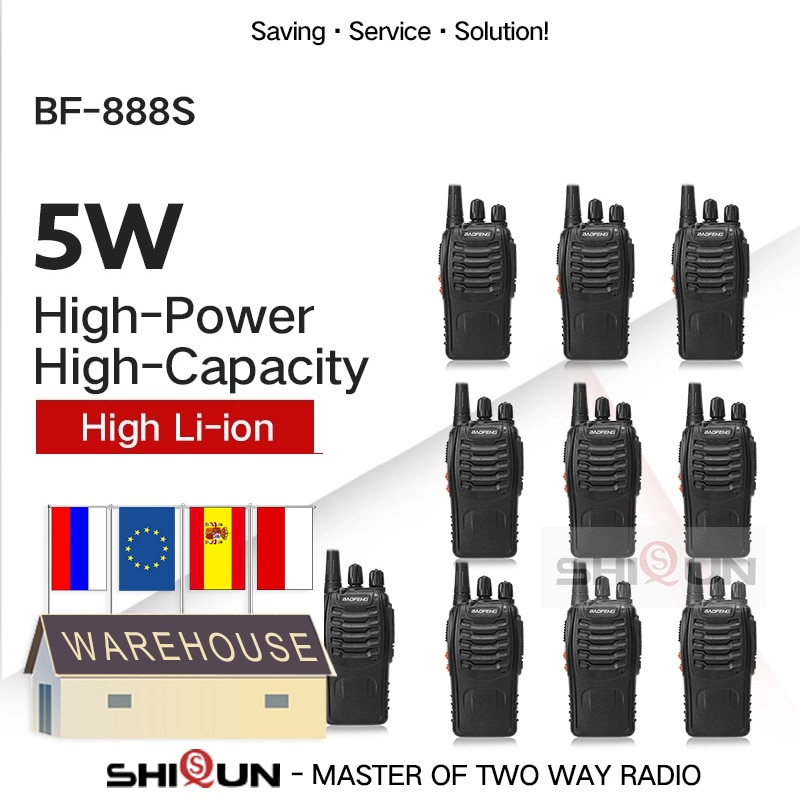 2 pièces 4 pièces 10 pièces Baofeng BF-888S talkie-walkie 888s 5W 400-470MHz UHF BF888s BF 888S H777 pas cher Radio bidirectionnelle USB chargeur