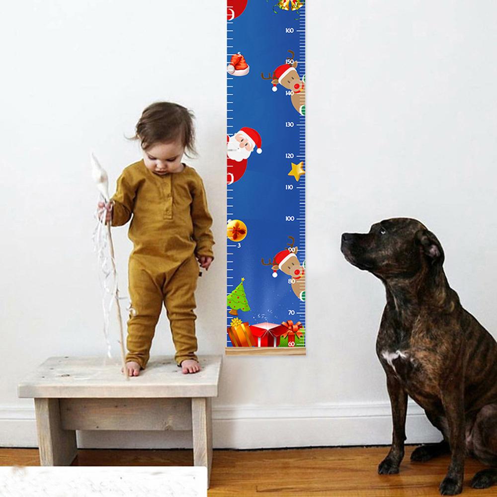 1PC Hanging Growth Chart Baby Height Growth Chart Hanging Rulers Kids Room Wall Canvas Frame Home Decor