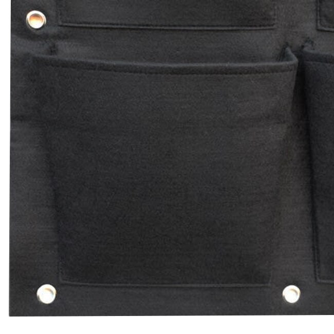 Macetero Vertical de jardín con múltiples bolsillos, bolsa de cultivo de fieltro para interior/exterior, maceta de hierbas, 12 bolsillos, negro
