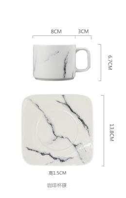 Marmer Patroon Keramische Servies Porselein Plaat Schotel Schotel Kom Cutter Board Servies Set: 12