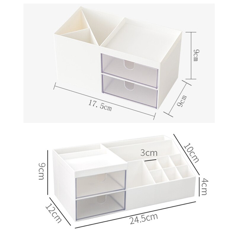 Multifunctional Pen Holder Organizer Cute Student Desktop Stationery Storage Box Office Drawer Pen Case